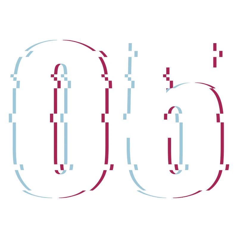 Five 5 Five 05 Number Effect Distorted Number