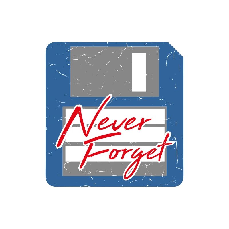 Never Forget Diskette Computer Speicher PC Retro