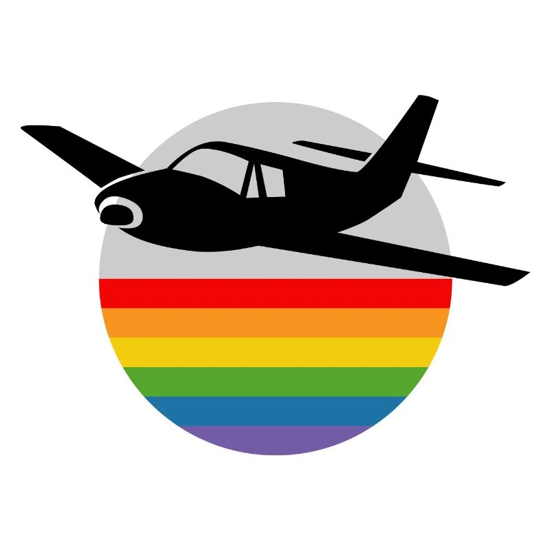 Regenbogen Flugzeug
