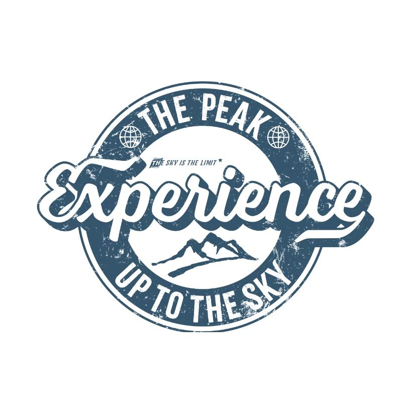Label rétro Peak Experience