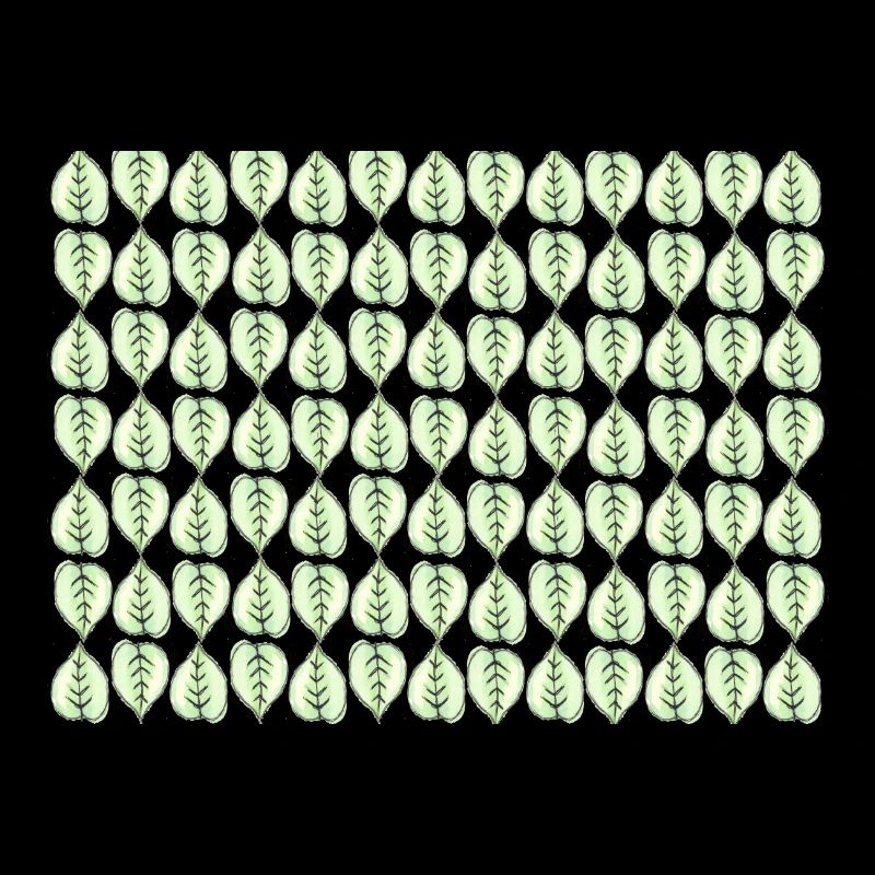 Hand-Drawn Watercolour Green leaf Pattern