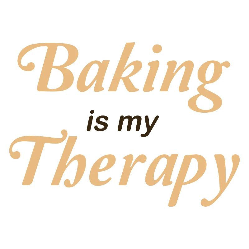 Baking is my therapy Logo