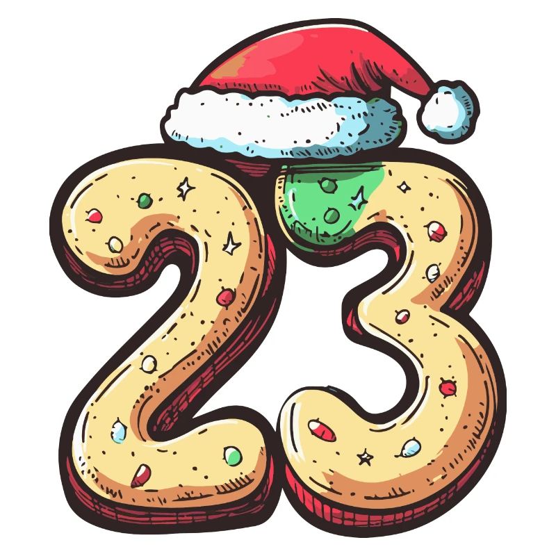 Biscuit de Noël à 23 chiffres