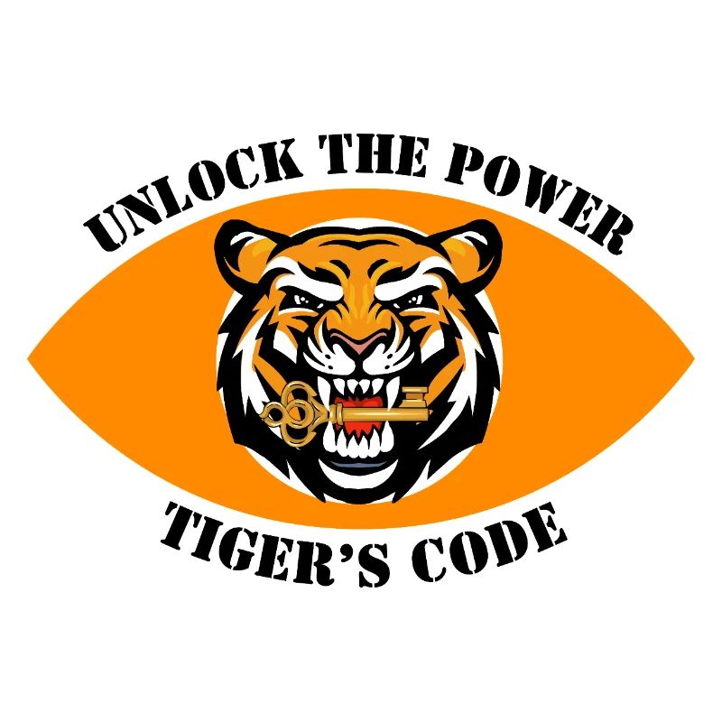 Dynamisches Tiger-Emblem-Design