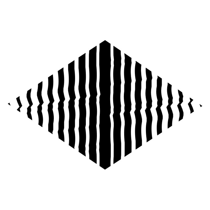 Rhombus shape line pattern many strokes