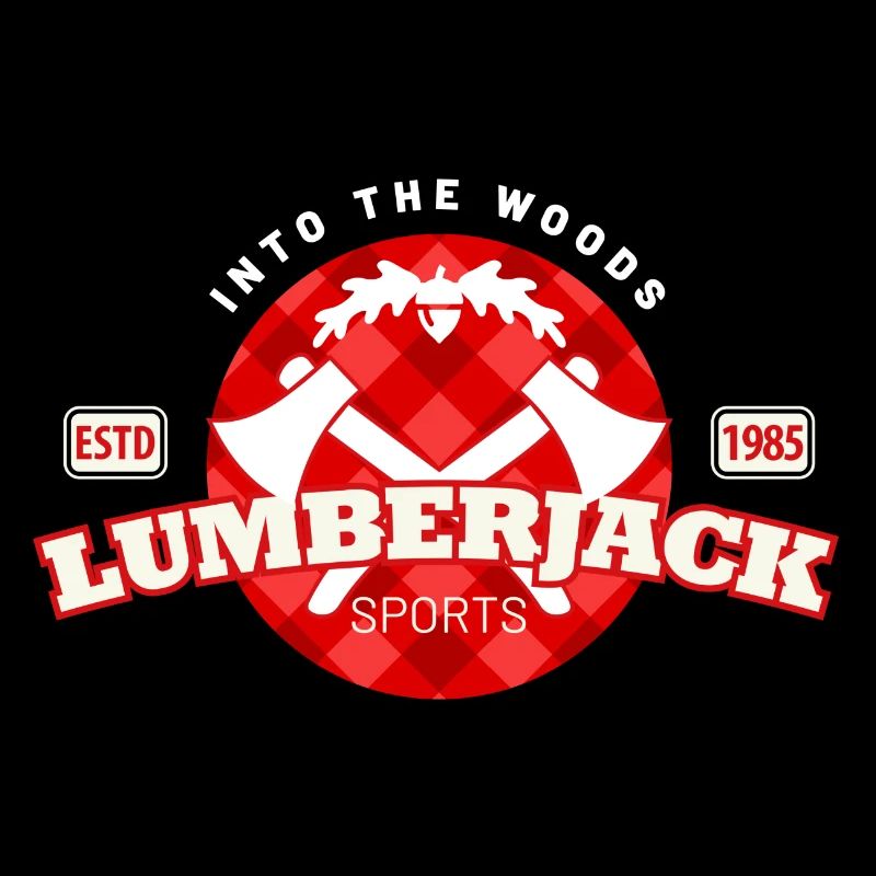 lumberjack check pattern in a circle