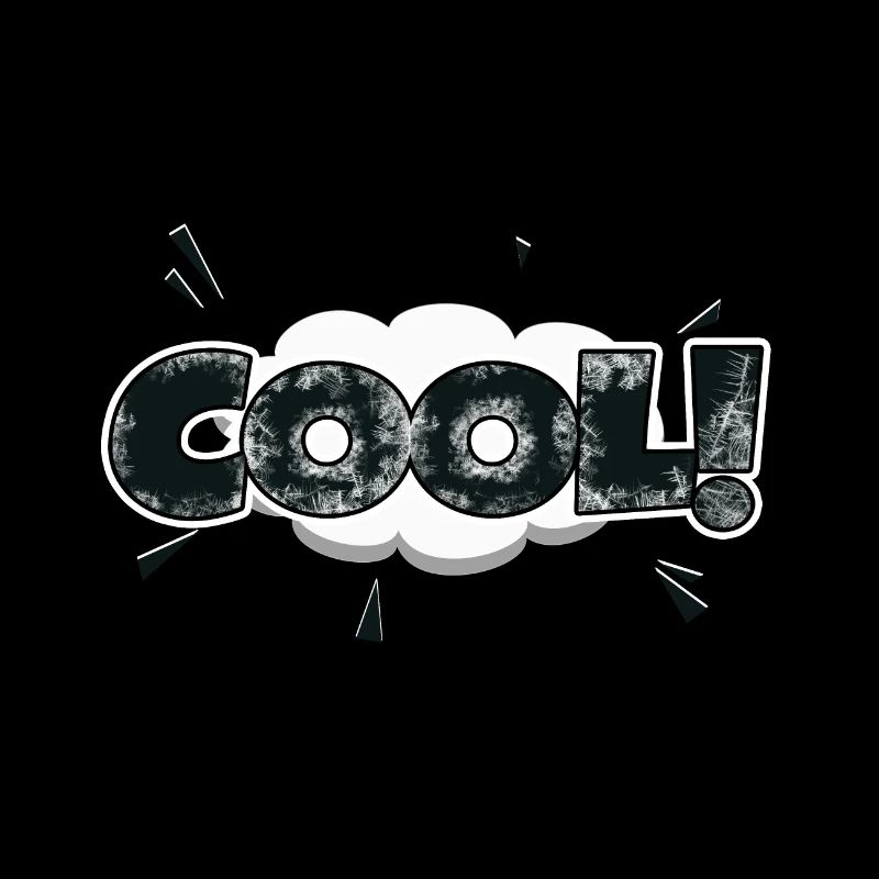 cooler Comic Style Bubble Graffiti Schriftzug