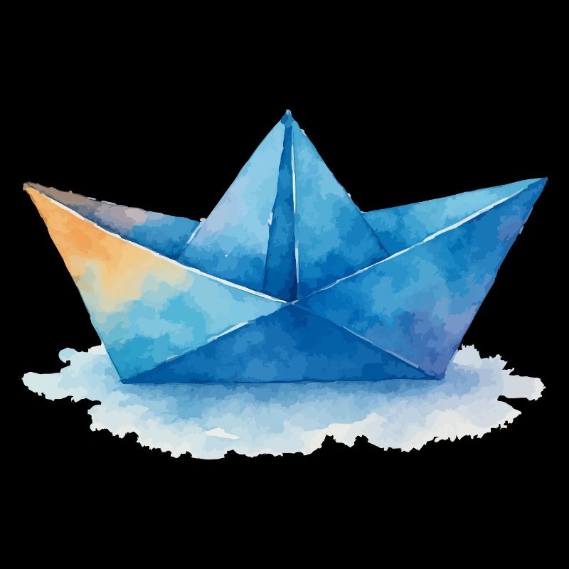 papierboot aquarell