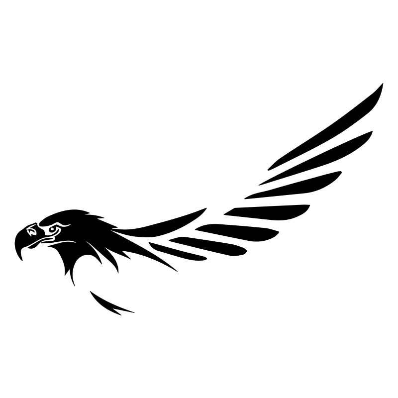 eagle's head with wing