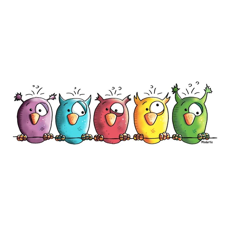 Funny Owls - Eule - Vogel