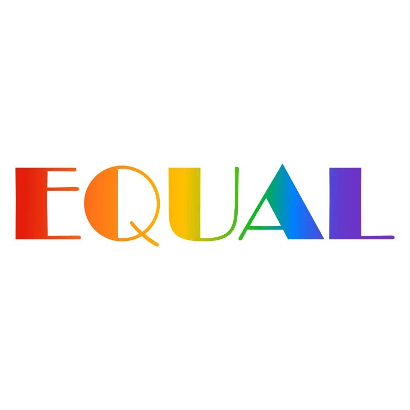 EQUAL RAINBOW TEXT