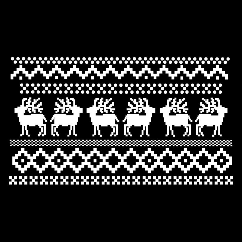 Norwegisches Muster eines Hirschpullovers