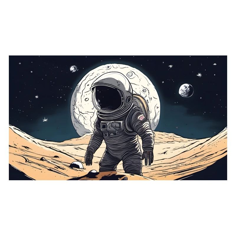 astronaute, perdu dans l’espace