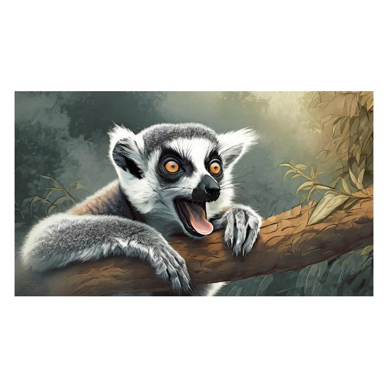 Cute animals chilling – ring-tailed lemur