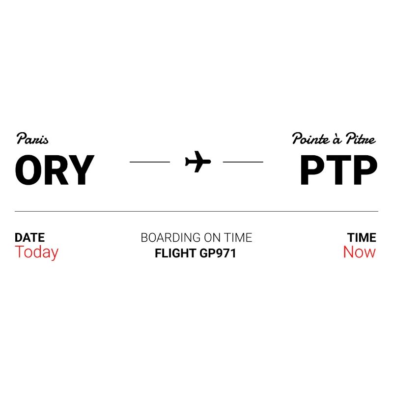 Paris - Pointe à Pitre