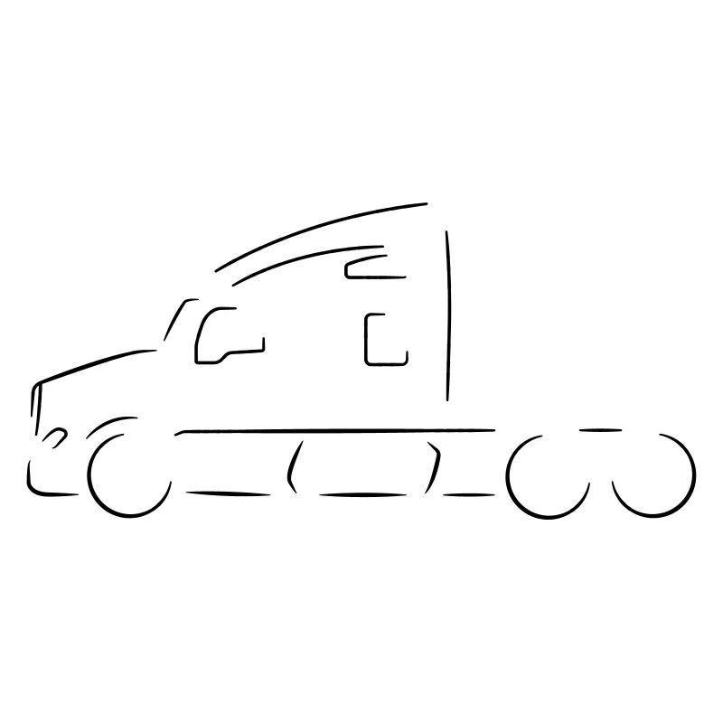 Silhouette de camion
