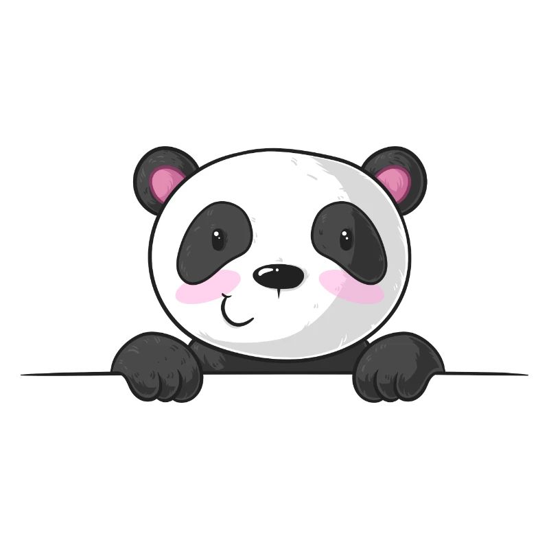 Spiked cartoon panda