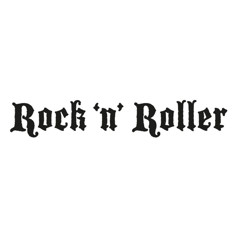 Rock 'n' Roller Logo Schwarz
