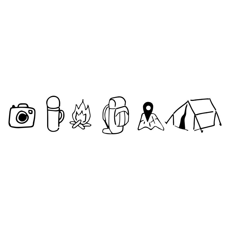 Glamping,Lager,Wald,Ausrüstung,Rucksack,Abenteuer