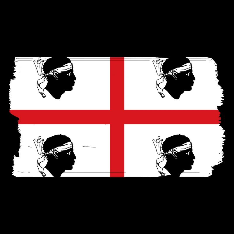 Drapeau de la Sardaigne Drapeau sarde Drapeau de la Sardaigne
