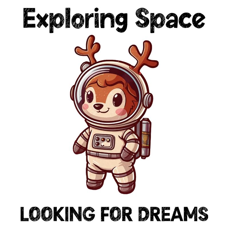 Deer Looking For Dreams Outer Space
