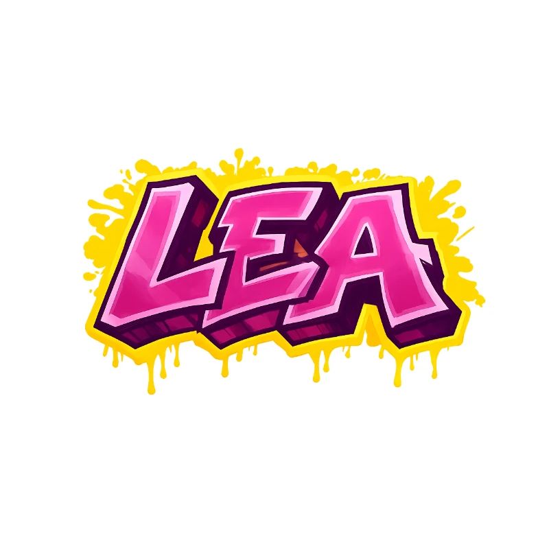 GRAFFITI NAME LEA  FOR  PERFECT GIFT PRINTABLE 