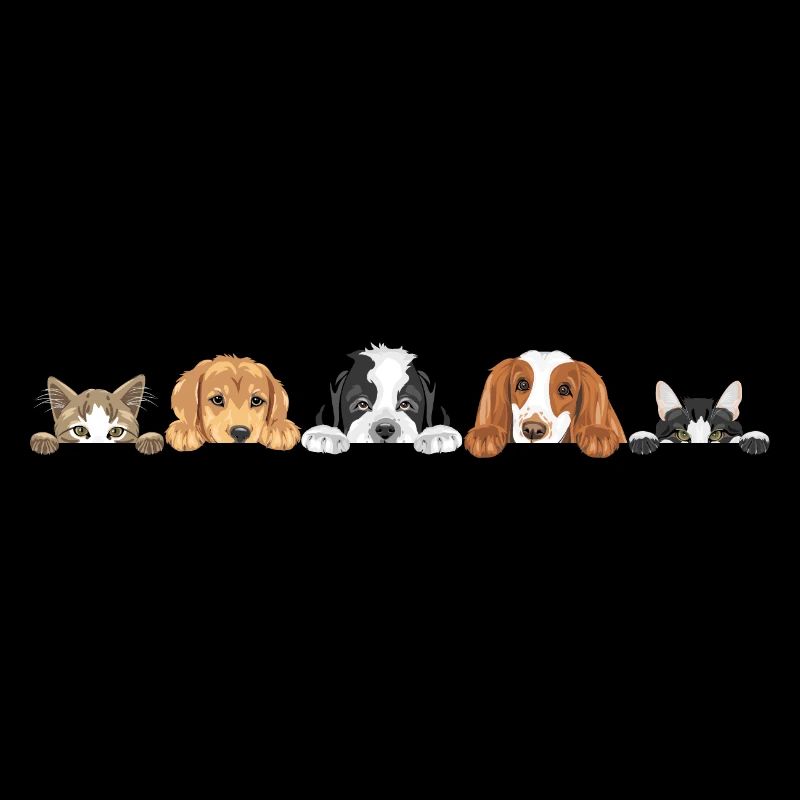 Chiens et chats mignons