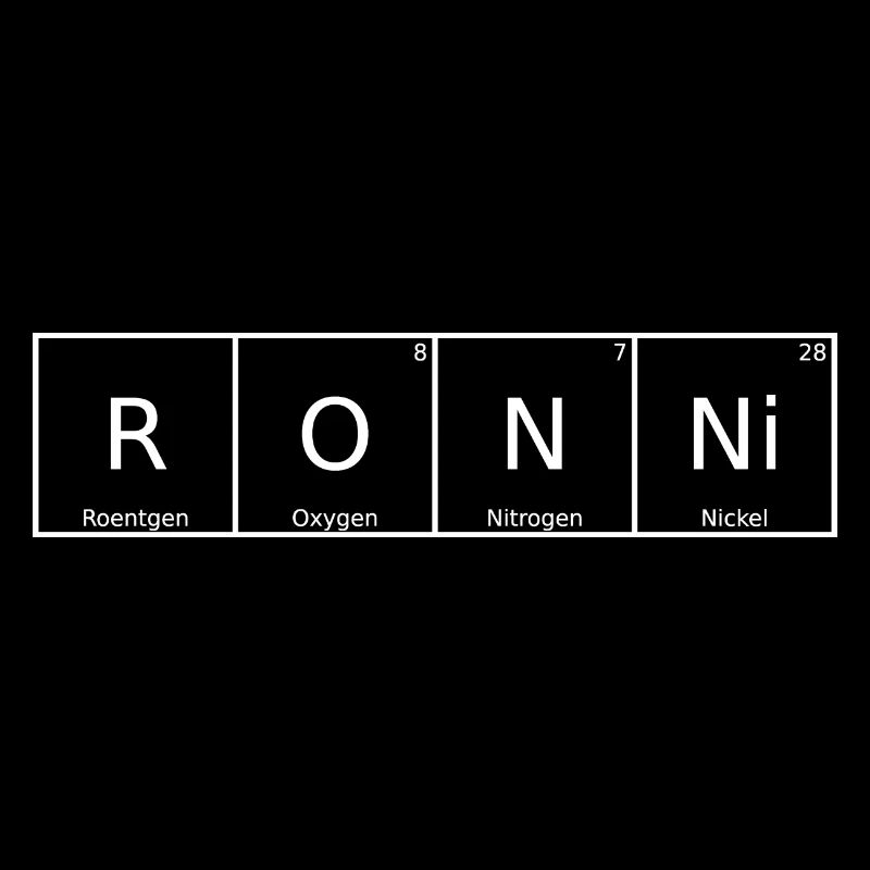 Ronni Name First Name Chemistry Periodic Table Elements