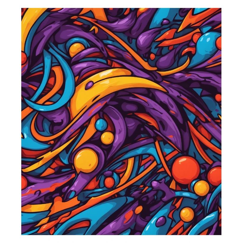 Composition de couleurs abstraite