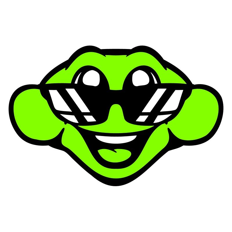 frog toad cool sunglasses laughing happy cute