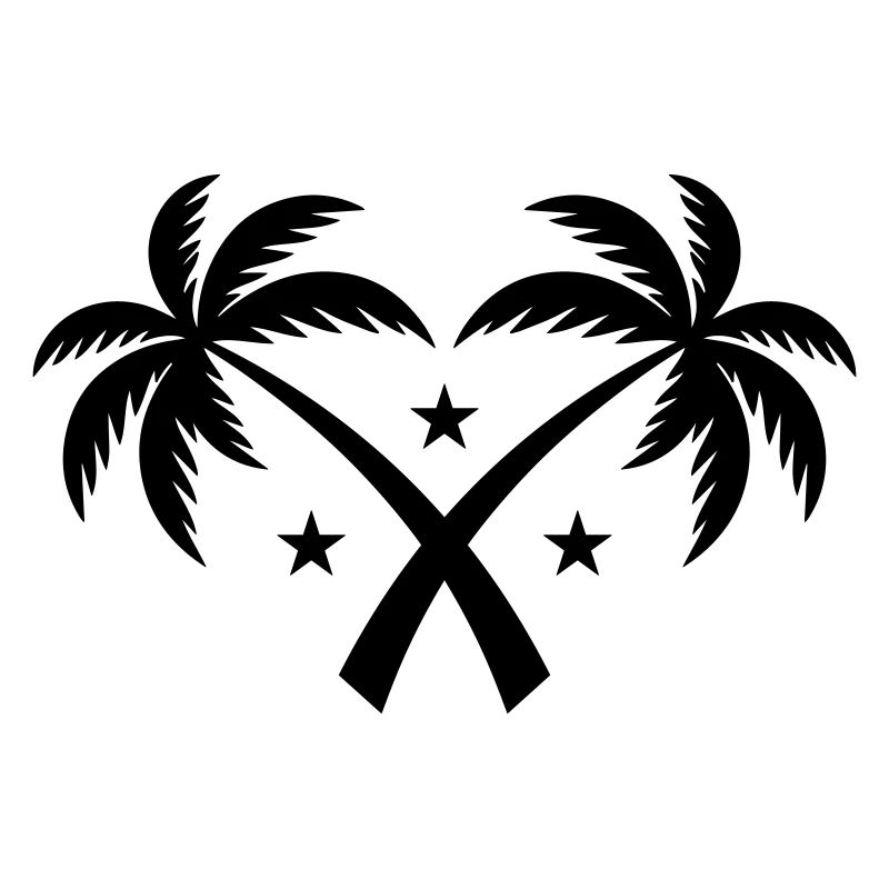 Palm Tree Symbol Island