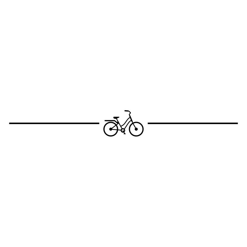 Ligne d’icône de vélo