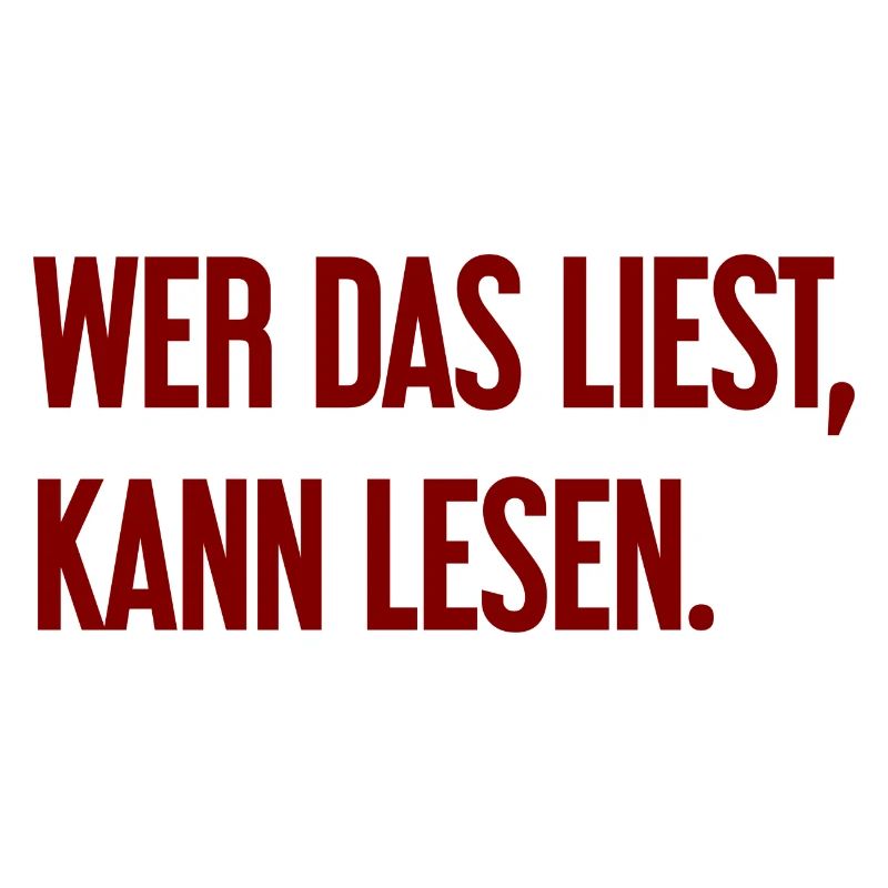 If you read this, you can read.