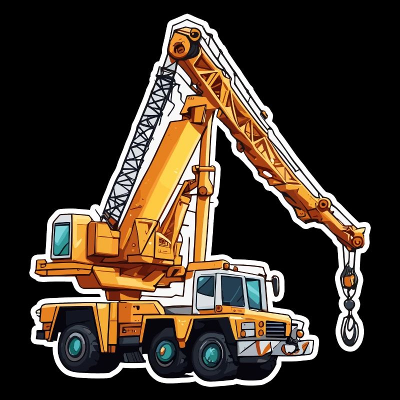 Crane / construction site / winch / crane system