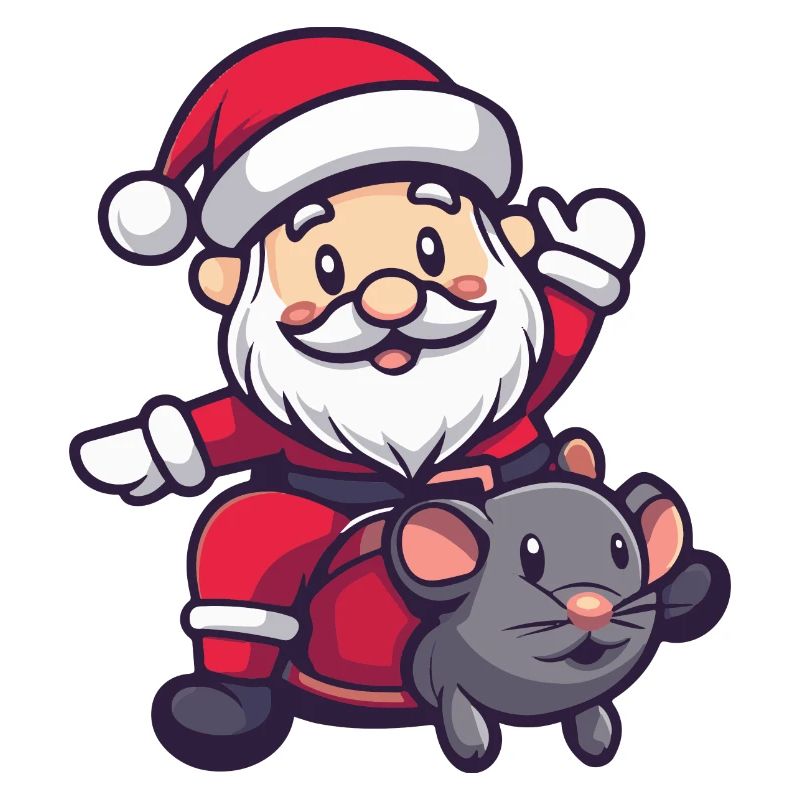 Maus Weihnachtsmann