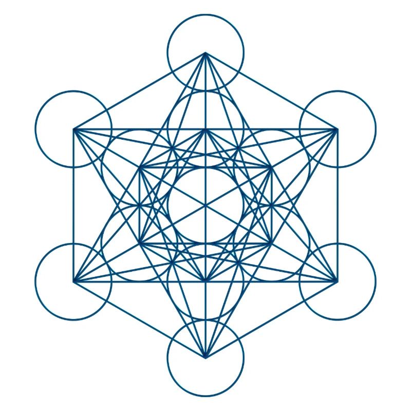 Metatron's Cube - blue