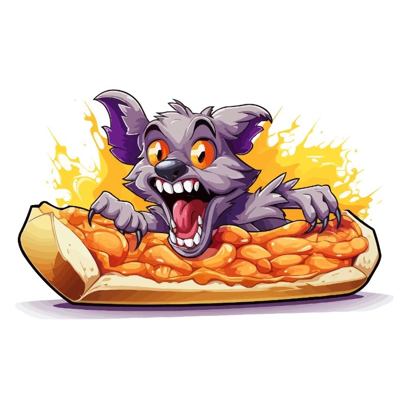 Feu de fromage monstre pizza