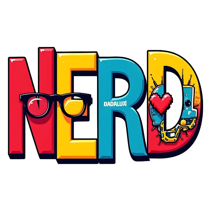 Nerd Chromatique Typographie 3D