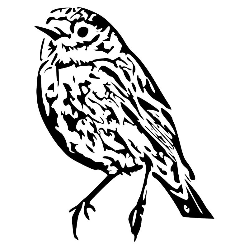 Schwarzer Vogel schwarz Geschenk Weihnachten 