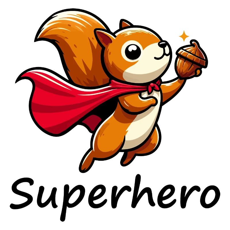 Eichhörnchen Superheld