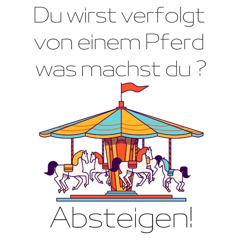 Verfolgt von einem Pferd