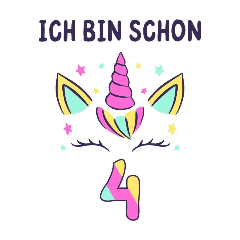 4. Geburtstag Einhorn Mädchen
