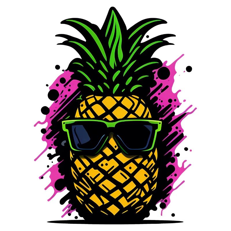 Cool retro bezel pineapple