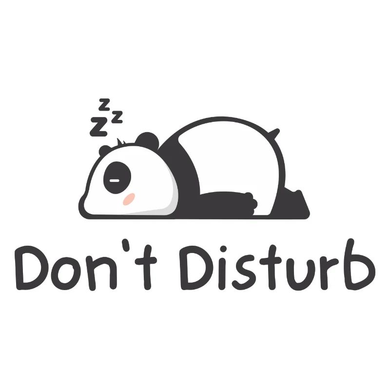 Ne pas déranger Ne pas déranger panda Design