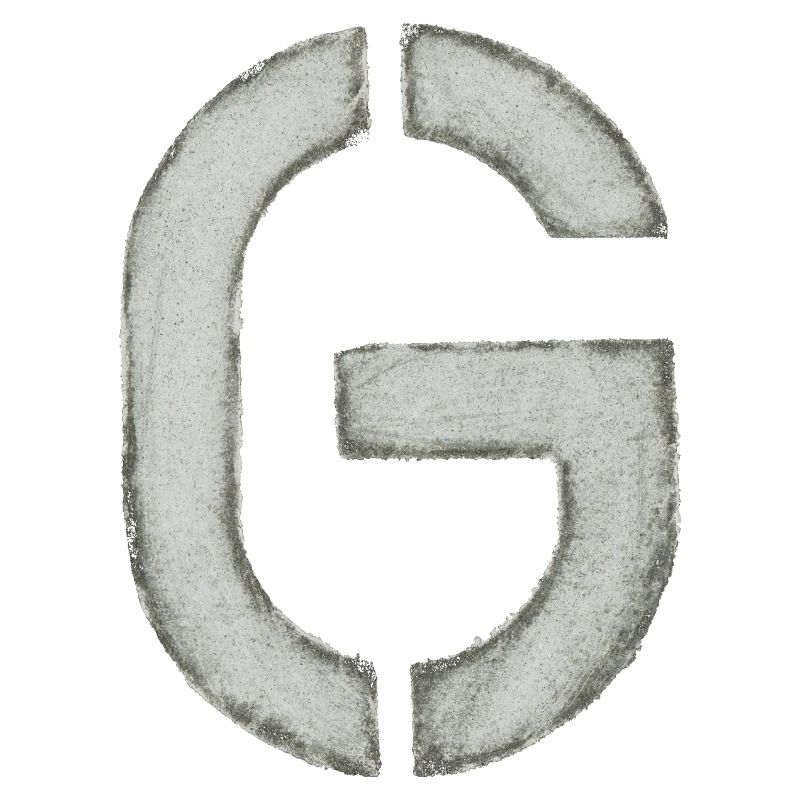 G - Buchstabe (Schablone/ Stencil)
