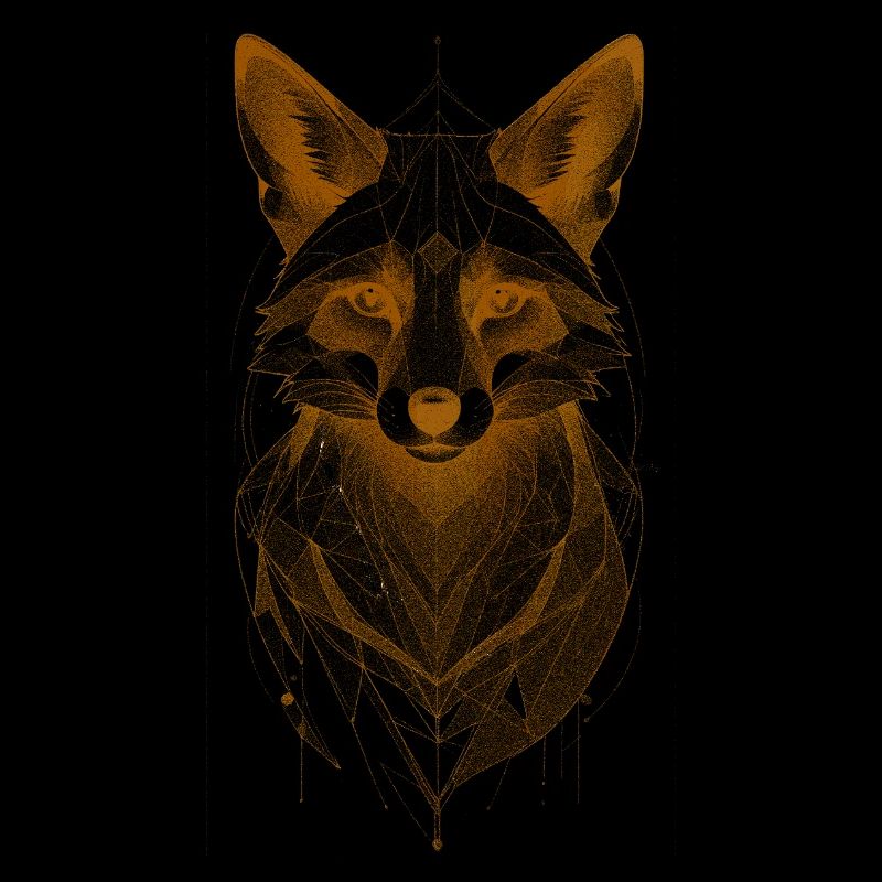 Wolf Head with Mandala Crown