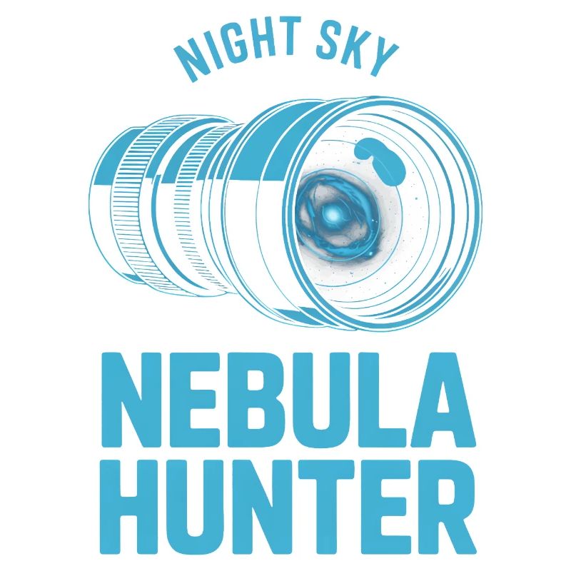Nebula Hunter Night Sky Telescope Tee