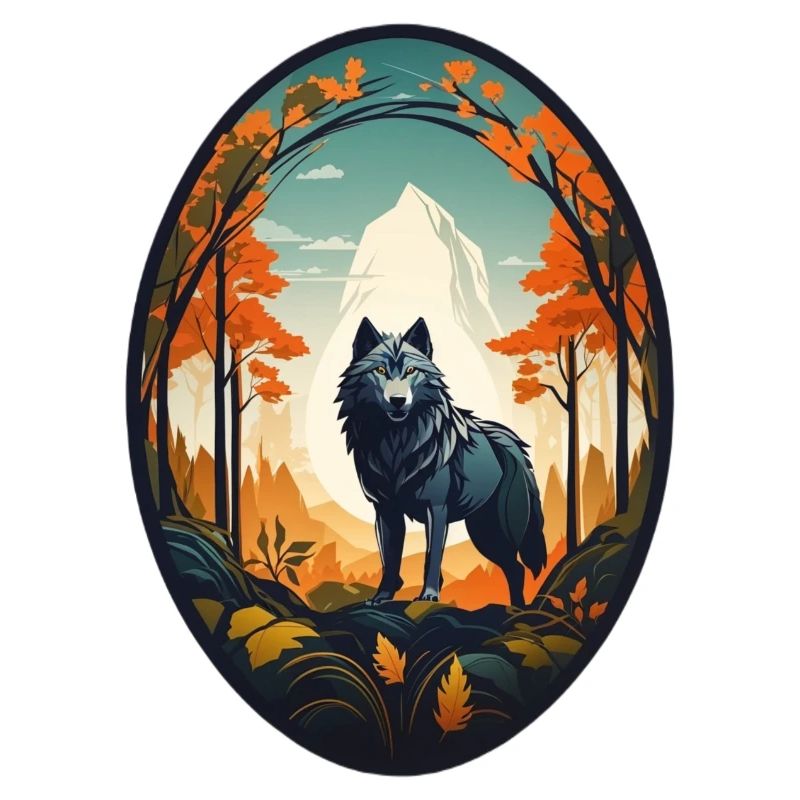 Forest dweller wolf