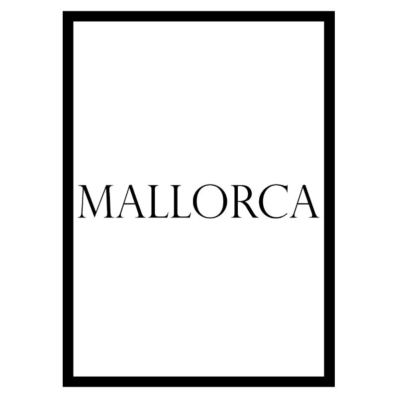 Mallorca, schlichter Statement Schriftzug