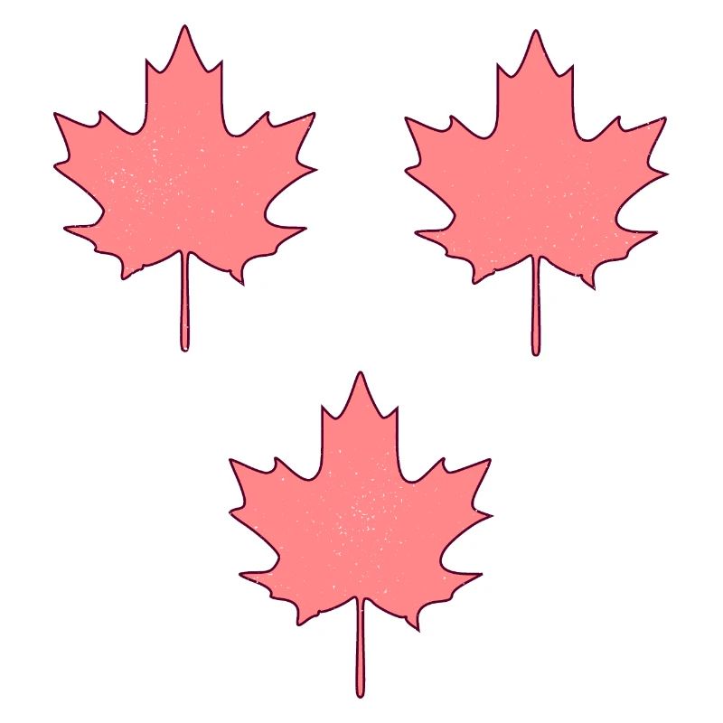 Maple / Leaves Pattern - PINK
